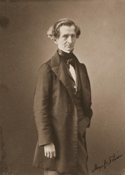 Portræt af Hector Berlioz 1803-1869, ca. 1850 af Pierre Louis Pierson
