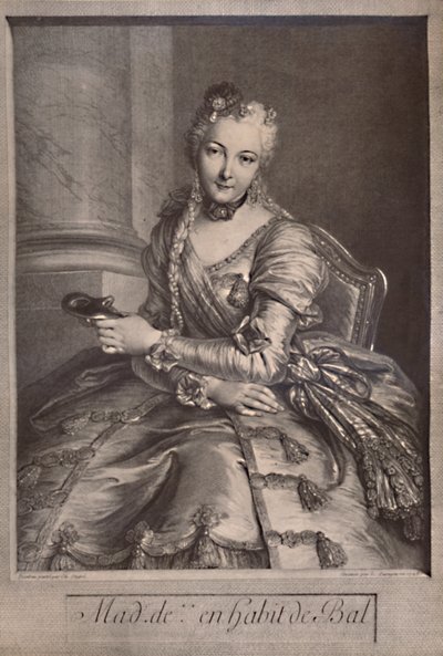 Madame de Pompadour, elskerinde til kong Louis XV af Frankrig, 18. århundrede 1894 af Pierre Louis de Surugue