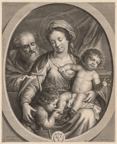 Hellige Familie og S. John af Pierre Louis van Schuppen