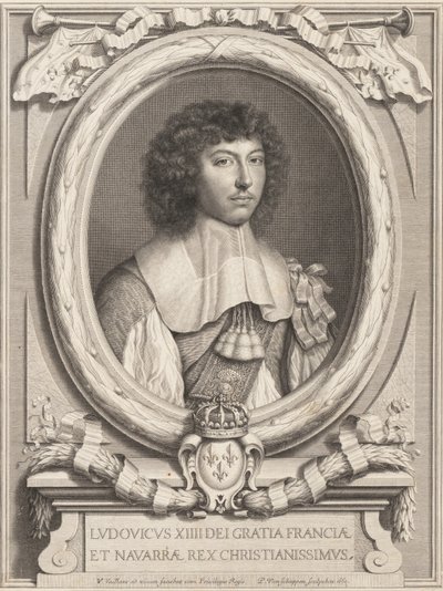 Portræt af Ludvig XIV, 1650-1702. af Pierre Louis van Schuppen