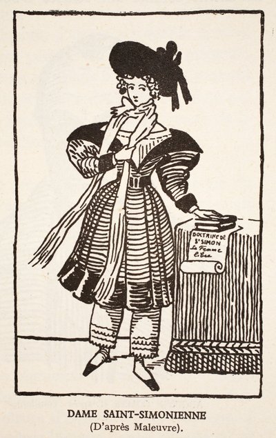Lady Saint-Simonienne af Pierre Maleuvre
