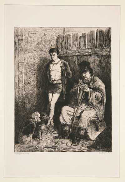 To mænd og to hunde ( af Pierre Marie Beyle