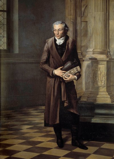 Portræt af Alexandre Lenoir (1761-1839) kurator for musee des monuments français Maleri af Pierre M. Delafontaine (1774-1860) 1802 søn. 2,20 x 1,61 m - Portræt af Alexandre Lenoir (1761-1839), kurator for museet for de franske monumenter. Maleri af Pierre Maximilien Delafontaine