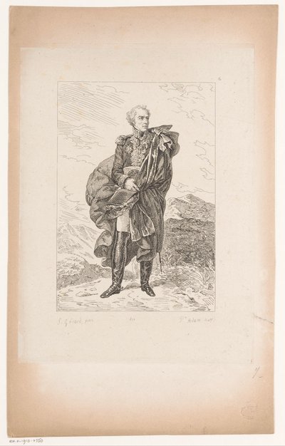Portræt af general Maximilien Sébastien Foy Samling af historiske portrætter af baron Gérard (serietitel) Samling af portrætter Historiques de Mr. le Baron Gerard (serietitel) af Pierre Michel Adam