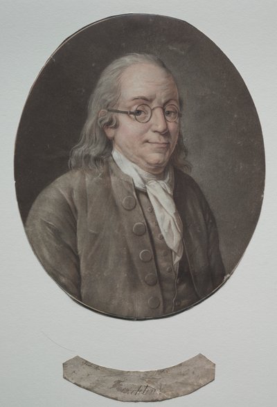 Benjamin Franklin af Pierre Michel Alix