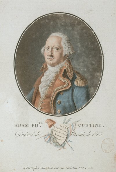 Grev Adam Philippe de Custine 1740-1793, 1793. af Pierre Michel Alix