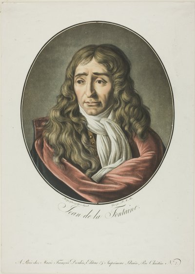 Jean de La Fontaine af Pierre Michel Alix