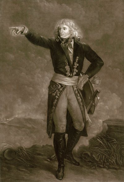 Napoleon Bonaparte som øverstkommanderende for den italienske hær (1796-1797) - Indgravering af Pierre Michel (Pierre-Michel) Alix (1762-1817) af Pierre Michel Alix