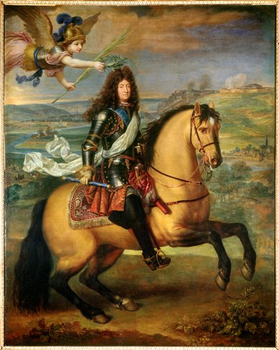 Rytterportræt af Ludvig XIV af Pierre Mignard