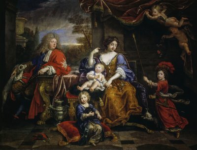 Frankrigs storfyrste og hans familie af Pierre Mignard