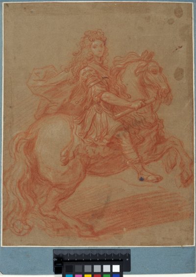 Ludvig 14. til hest af Pierre Mignard