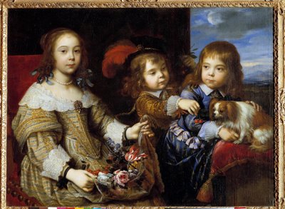 The Children of the Duke of Bouillon Maleri af Pierre Mignard (1612-1695) 1647. Honolulu, Academy of Arts af Pierre Mignard