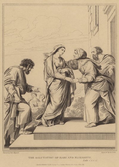 Hilsen til Maria og Elisabeth, Lukas af Pierre Mignard
