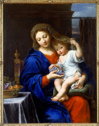 Jomfruen har klyngen Maleri af Pierre Mignard (1612-1695) 1640 Søn. 1,21x0,94 m af Pierre Mignard