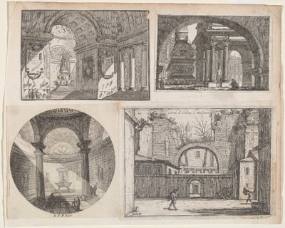 Veranda foran et cirkulært tempel af Pierre Moreau