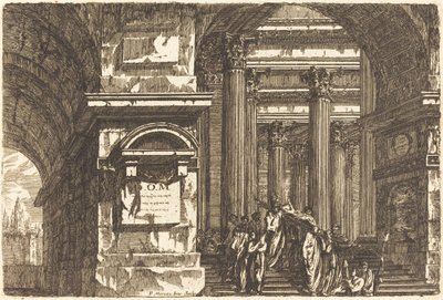 Indgangen til et tempel af Pierre Moreau