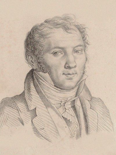 Portræt af violinisten og komponisten Louis-Luc Loiseau de Persuis 1769-1819, 1811. af Pierre Narcisse Guérin Baron