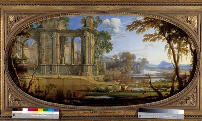 Landscape Composed with Ancient Ruins Painting by Pierre Pateldani af Pierre Patel