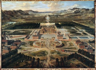Udsigt over Versailles (maleri på lærred) af Pierre Patel