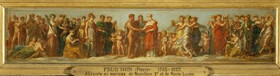 Noces de Hebe et Hercule, allegori om ægteskabet mellem Napoleon I og Marie Louise ... af Pierre Paul (attr. to) Prud