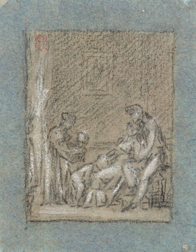 Studie for A Family in Desolation af Pierre Paul Prud