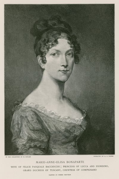 Elisa bonaparte af Pierre Paul Prudhon