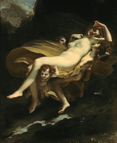 Psyche transporteret til Himlen af Pierre Paul Prudhon