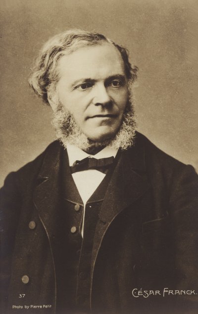 Cesar Franck, belgisk født komponist, pianist, organist og musiklærer, som arbejdede i Paris i sit voksne liv (1822-1890) af Pierre Petit