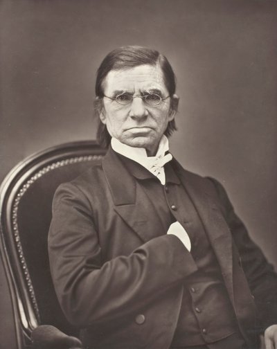 Émile Littré fransk leksikograf og filosof, 1801-1881, ca. 1876. af Pierre Petit