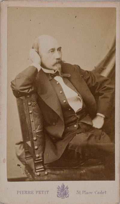 Portræt af komponisten Aimé Maillart 1817-1871. af Pierre Petit