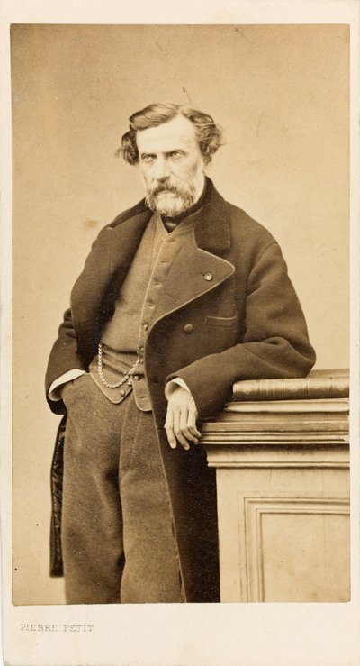 Portræt af komponisten Ambroise Thomas 1811-1896. af Pierre Petit
