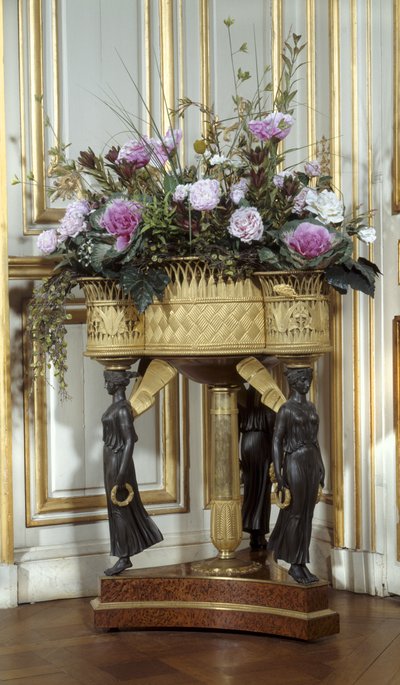Art France Jardiniere har fire kurve i guldbronze omkring 1807 af Pierre Philippe (attr. to) Thomire