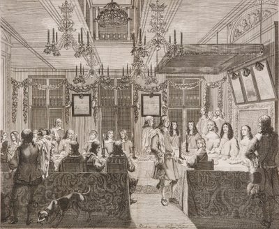 Kong Charles II spiste med Lucy Walter af Pierre Philippe