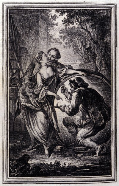 Le Cuvier - i "" Fortællinger og noveller i vers "" af Jean La Fontaine. 1776. Illustration af P.P. Choffard. af Pierre Philippe Choffard