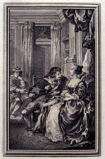 Den storslåede - i "Fortællinger og noveller på vers" af Jean La Fontaine. 1776. Illustration af P.P. Choffard. af Pierre Philippe Choffard