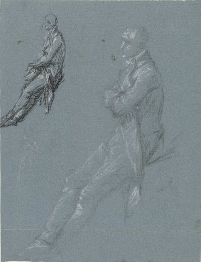 To studier af Rutger Jan Schimmelpenninck og en skitse af hans kone af Pierre Prud