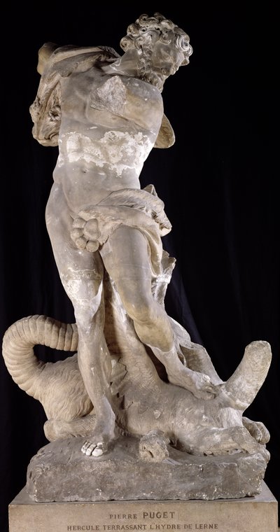 Hercules kæmper mod Lernaean Hydra af Pierre Puget