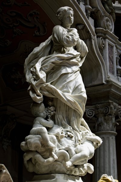 Den ubesmittede undfangelse (Santa Maria ubesmittede undfangelse) af Pierre Puget