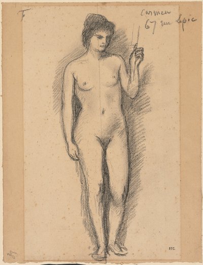 Carmen, sidste halvdel af 1800-tallet. af Pierre Puvis de Chavannes