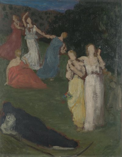 Døden og Jomfruen, før 1872 af Pierre Puvis de Chavannes