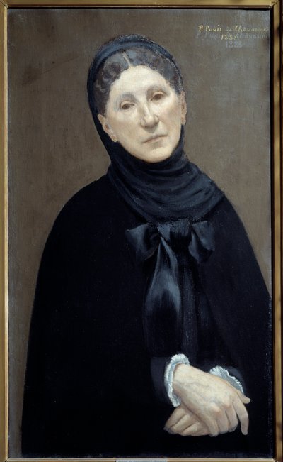 Portrait of Princess Marie Cantacuzene, Woman of the Artist "Painting by Pierre Puvis de Chavannesdani af Pierre Puvis de Chavannes