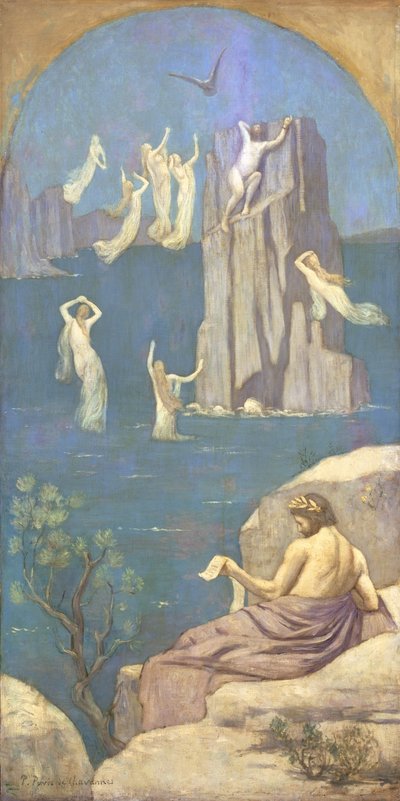 Prometheus (olie på lærred) af Pierre Puvis de Chavannes