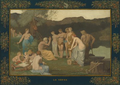 Hvile, c. 1863. af Pierre Puvis de Chavannes