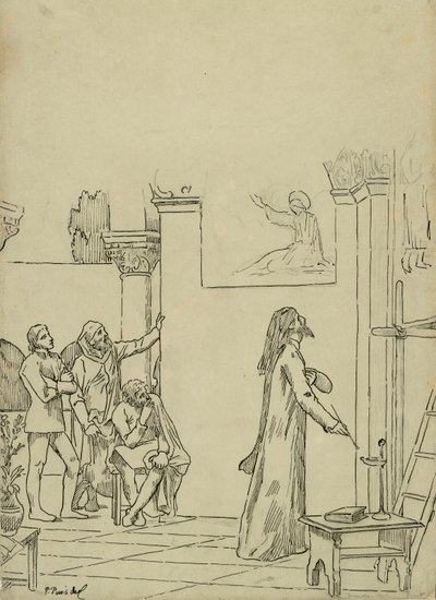 Studie til L af Pierre Puvis de Chavannes