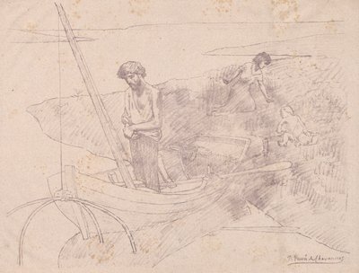 Den stakkels fisker. af Pierre Puvis de Chavannes