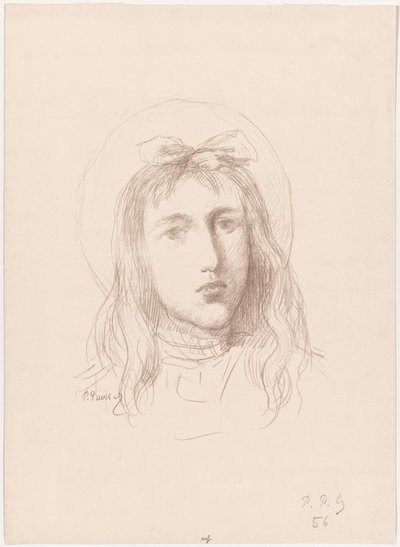 Pigehoved af Pierre Puvis de Chavannes
