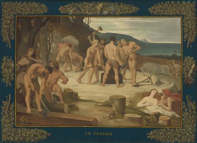 arbejde, c. 1863. af Pierre Puvis de Chavannes