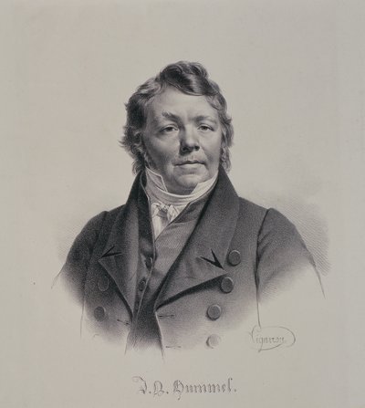 Johann Nepomuk Hummel (1778-1837) af Pierre Roch Vigneron