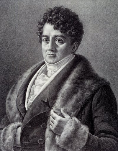 Portræt af Francois-Joseph (Francois Joseph) Talma (1763-1826), fransk skuespiller Gravering af Pierre Vigneron (1789-1872) Paris fra det 19. århundrede, Musee Carnavalet af Pierre Roch Vigneron