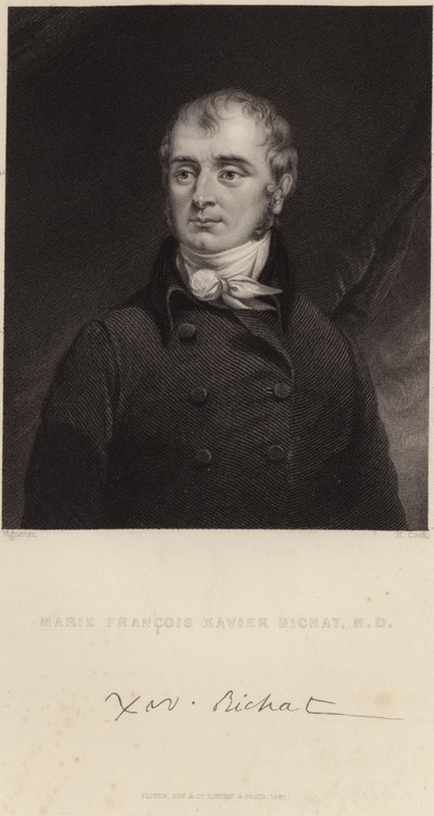 Portræt af Marie Francois Xavier Bichat af Pierre Roch Vigneron